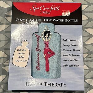NIB Spa Comforts Cozy Comforts Hot Water Bottle - Hot Water Heat Therapy